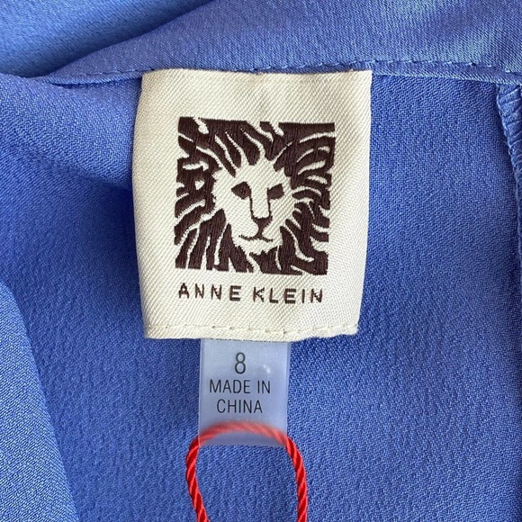 Anne Klein Satin Twist Collar Tank Sz 8 - Picture 4 of 6